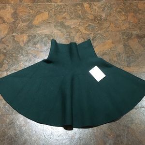 Reversible skirt forest green/ black